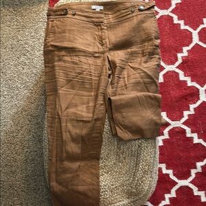 LOFT Tan Trousers Versatile and Elegant